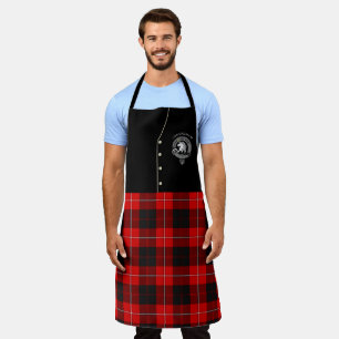 Cunningham Clan Badge & Tartan Kilt Apron