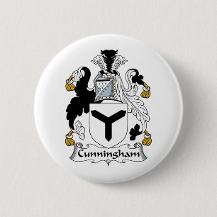 Cunningham Family Crest 2 Inch Round Button