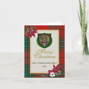 Cunningham Scottish Clan Tartan & Crest Card
