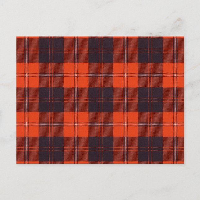 Cunningham Scottish Tartan Postcard (Front)