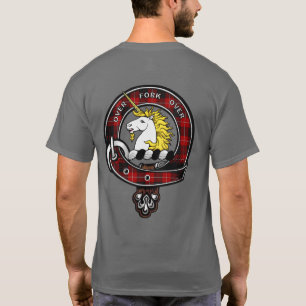 Cunningham Tartan Clan Badge T-Shirt