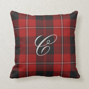 Cunningham Tartan Monogram Pillow