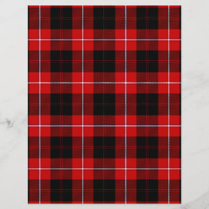 Cunningham Tartan Red Black Plaid
