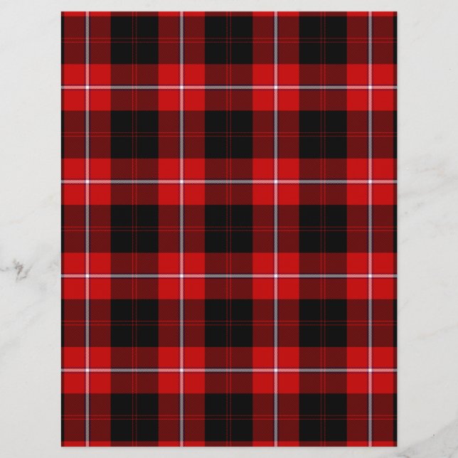 Cunningham Tartan Red Black Plaid (Front)