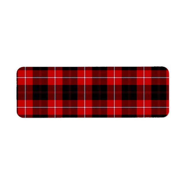 Cunningham Tartan Red Black Plaid (Front)