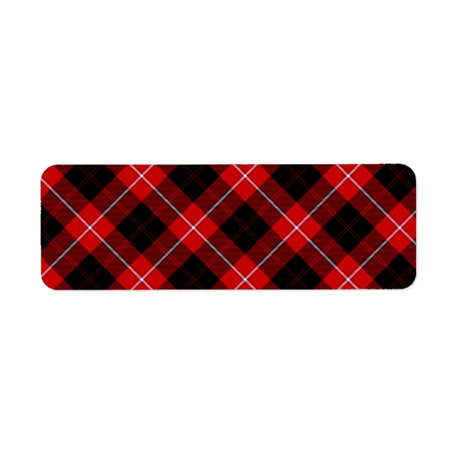 Cunningham Tartan Red Black Plaid (Front)