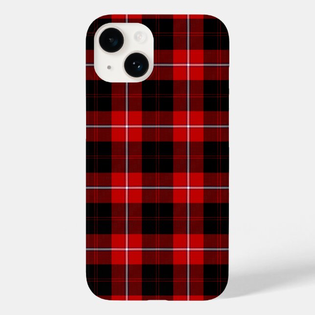 Cunningham Tartan Red Black Plaid Case-Mate iPhone Case (Back)