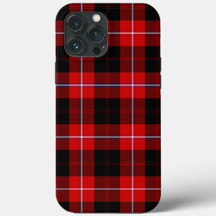 Cunningham Tartan Red Black Plaid iPhone 13 Pro Max Case