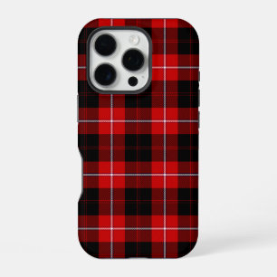 Cunningham Tartan Red Black Plaid iPhone 16 Pro Case