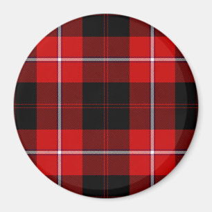 Cunningham Tartan Red Black Plaid Magnet
