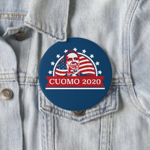 Cuomo 2020 Vote for President 4 Inch Round Button
