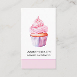 Cup Cake Bakery   Baker Chef Catering OR Code  Business Card