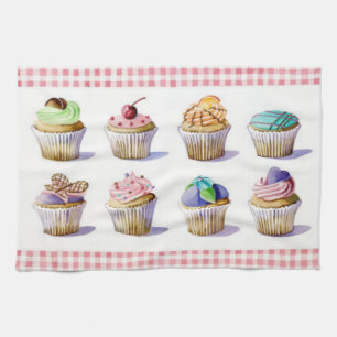 Cup cake kitchen towel