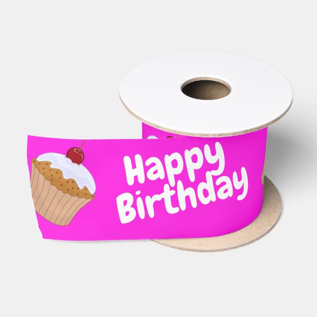 Cup cake  satin ribbon (Spool)