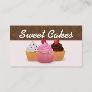 Cup Cakes Bakery Sweet Traitements Carte de visite
