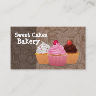 Cup Cakes Bakery Sweet Traitements Carte de visite