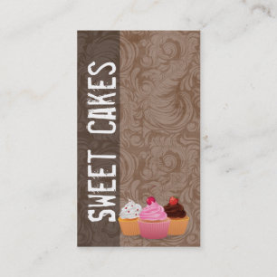 Cup Cakes Bakery Sweet Traitements Carte de visite