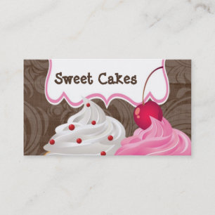 Cup Cakes Bakery Sweet Treats Business Card