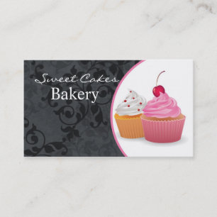 Cup Cakes Bakery Sweet Treats Business Card