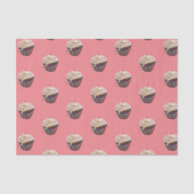 Cup cakesTissue Paper - 15 gsm (10lb), White (Front)