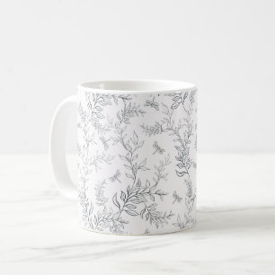 Cup design using a pattern in the style of line ar