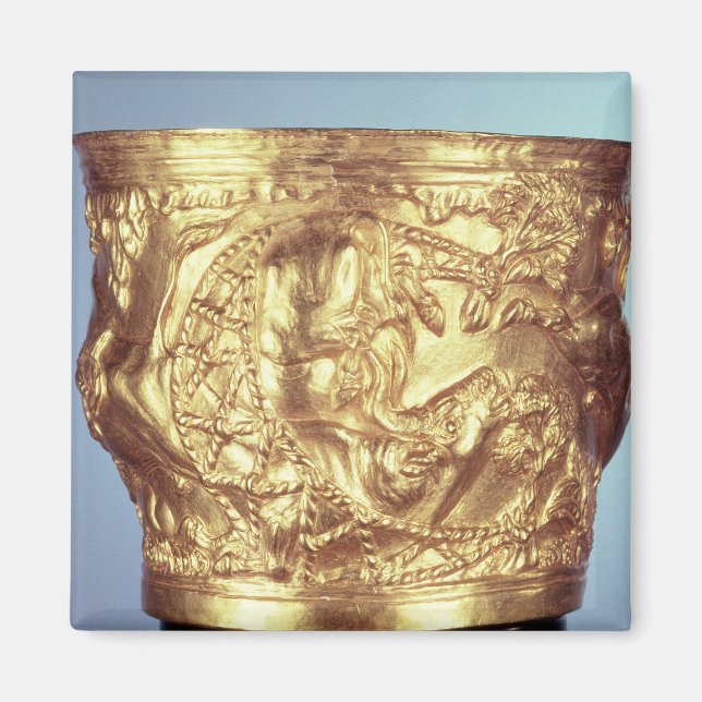Cup, found in the royal tomb of Vaphio Magnet (Front)