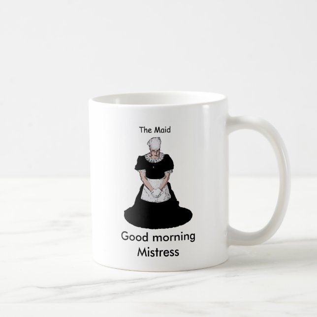 cup, good morning mistress coffee mug (Right)