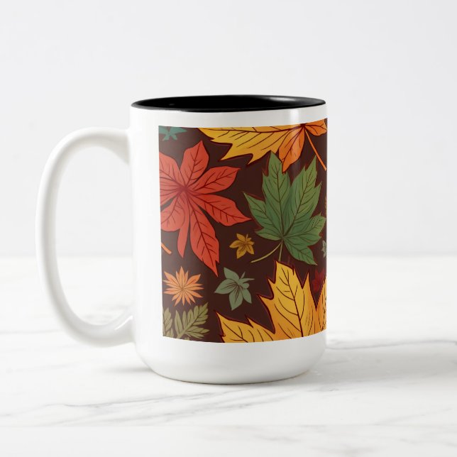 cup in autumn leaves (Left)