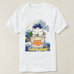Cup Noodle Ramen Cat T-Shirt