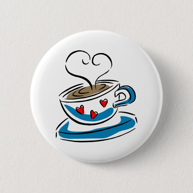 Cup 'o Love 2 Inch Round Button (Front)