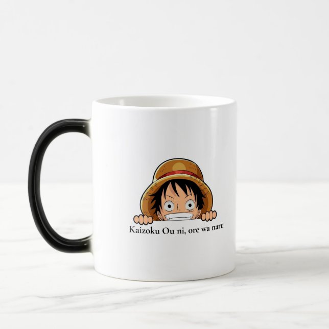 cup of anime, luffy, personalized cup (Left)