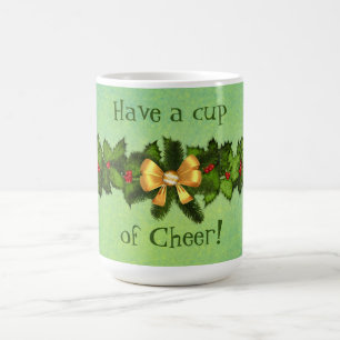 Cup of Cheer Christmas Holiday Retro Mug Cup