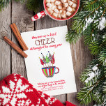 Cup of Cheer Christmas Tea Holiday Card<br><div class="desc">Enjoy the festive spirit of the holidays with this fun, Cup of Cheer Christmas Tea cup card featuring dazzling disco decorated Christmas trees immersed in a cup of tea. This cute card is perfect for the tea (or coffee!) lovers in your life and is part of the Cup of Cheer...</div>