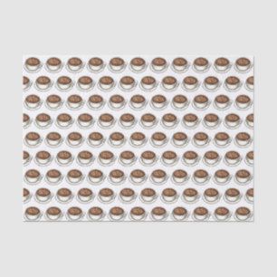Cup of Coffee Latte Cappuccino Flat White Brunch Tissue Paper