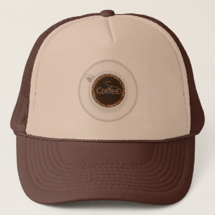 Cup of coffee trucker hat