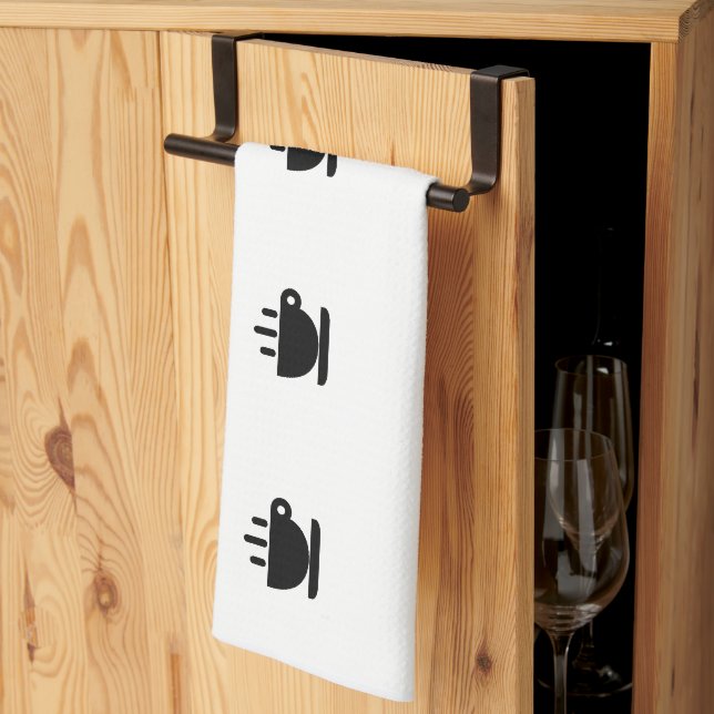  Cup Of Java Black White  Kitchen Towel (Thirds Fold)