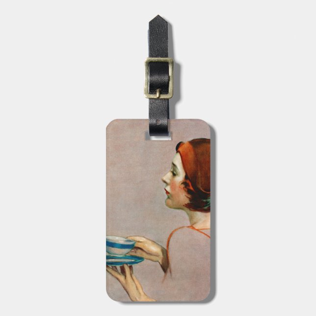 Cup of Java Luggage Tag (Front Vertical)