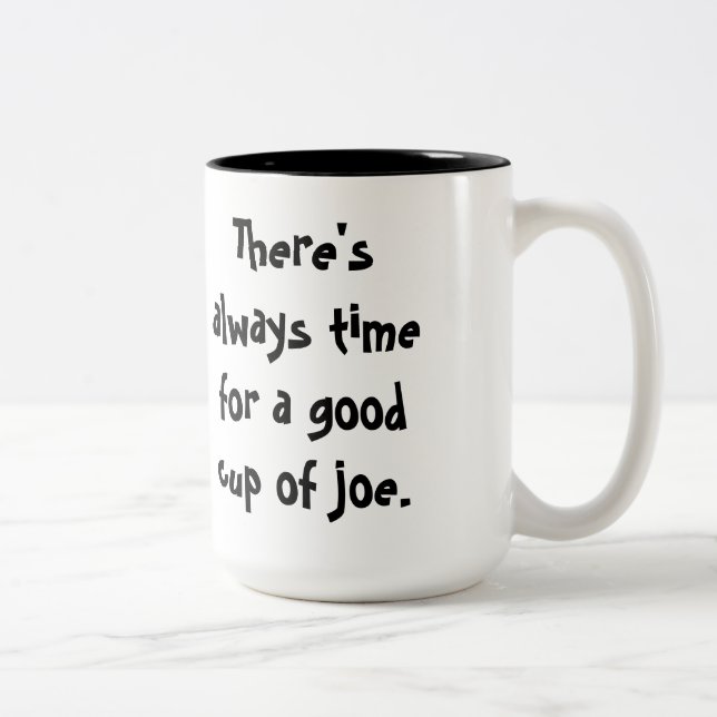 "cup of joe" coffee mug (Right)