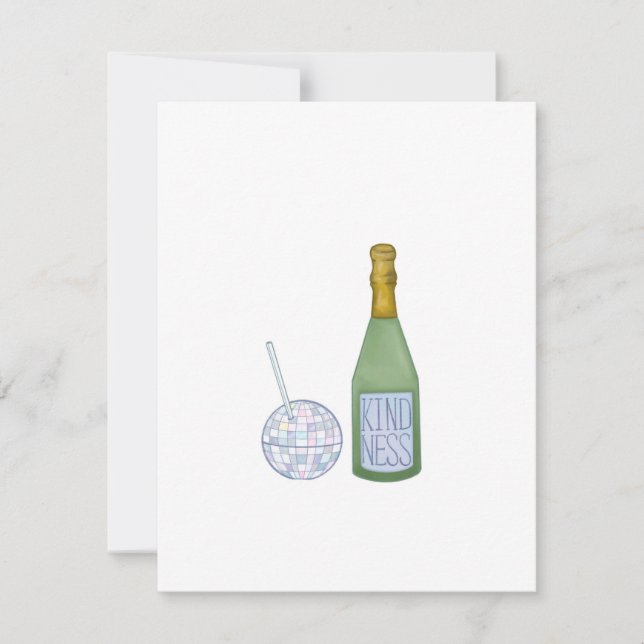 Cup of Kindness Cheers to the New Year Card (Front)