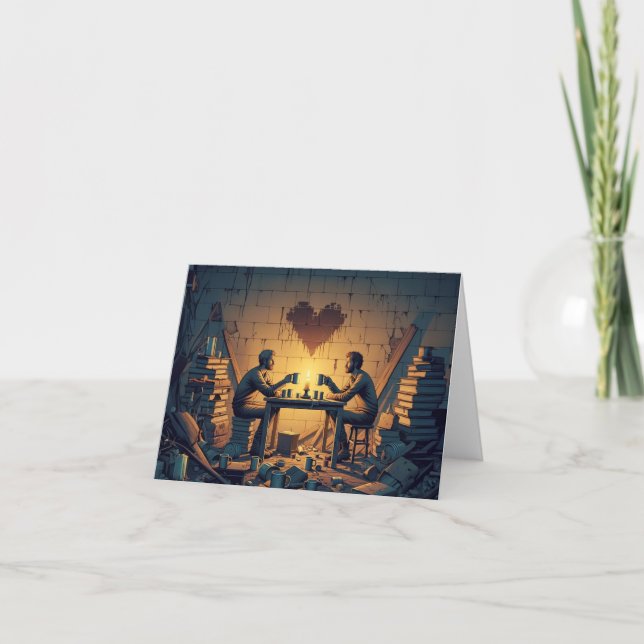 Cup of Love by Candlelight Card (Front)