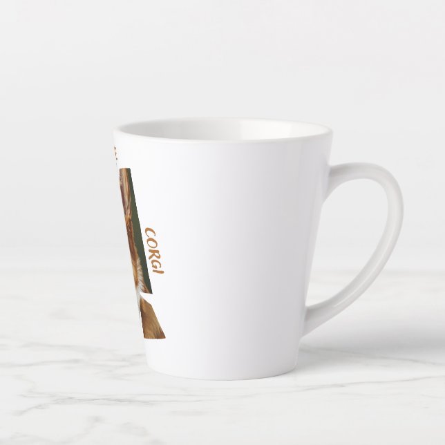 Cup of Love Dog Lover 12oz Small Latte Mug (Right)