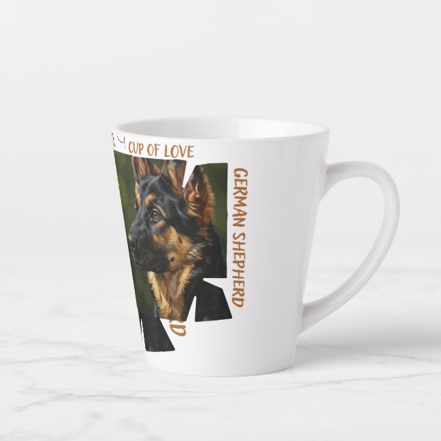 Cup of Love Dog Lover Small 12 oz Latte Mug (Droite)