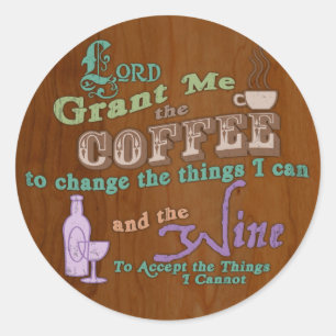 Cup of Serenity Classic Round Sticker