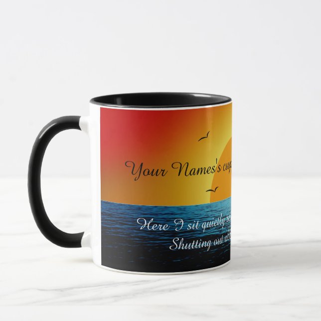 Cup of Soul Sunset with Personalization (Left)