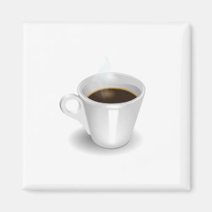 Cup of Steaming Coffee Magnet