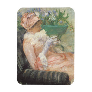 Cup of Tea by Mary Cassatt, Vintage Impressionism Magnet