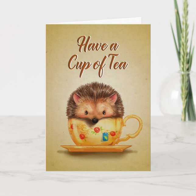 Cup Of Tea Greeting Card (Front)