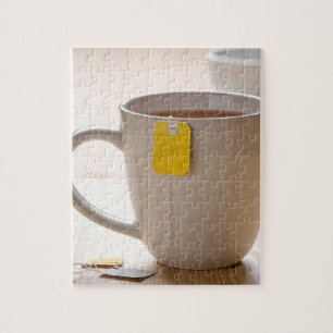 Cup of tea jigsaw puzzle