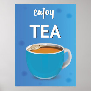 Cup of Tea Vintage poster