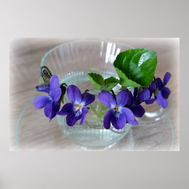 cup of violets poster (Front)